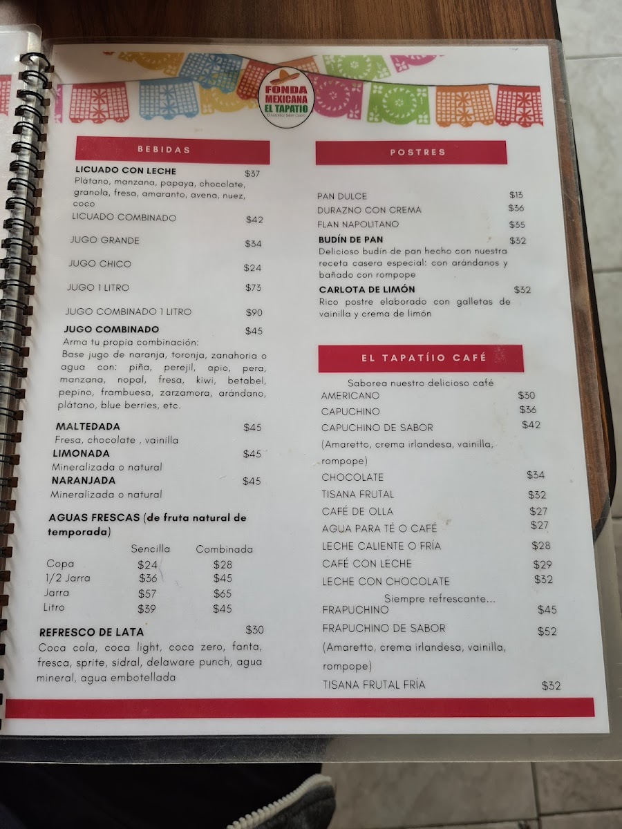 Fonda Mexicana El Tapatío Menu - Image 3